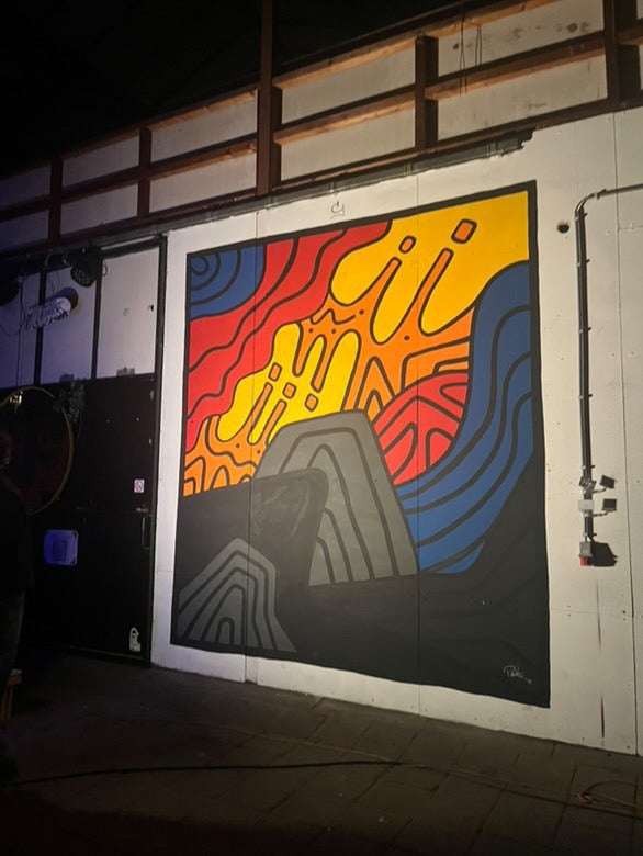 Square Abstract Mural